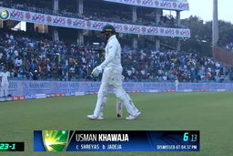 IND vs  AUS 2023, 2ND Test: Usman Khawaja  Wicket