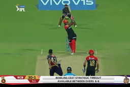 M35: KKR vs RCB – Akshdeep Nath Six