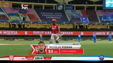 M38: KXIP vs DC – Nicholas Pooran Wicket