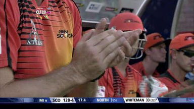 CLT20 2013 M19: SCO vs MI  –   Sam Whiteman 51*