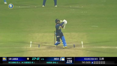 IND vs SL 2023, 3RD T20I: Kusal Mendis  Six