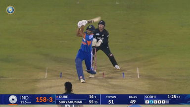 IND vs NZ 2026, 2nd T20I: Shivam Dube Six