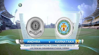 T20 Zonal League, 2016-17 : Andhra vs Karnataka – Highlights