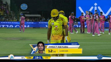 M43: RR vs CSK –  Ambati Rayudu Wicket