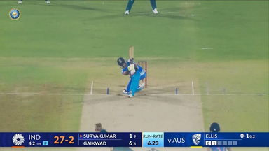 IND vs AUS 2023-24, 3RD T20I: Suryakumar Yadav Six