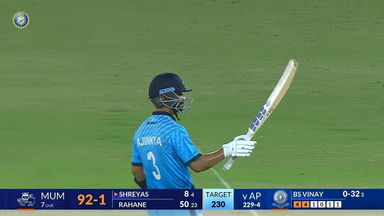 SMAT 2024, Andhra vs Mumbai: In-form Ajinkya Rahane leads Mumbai's fight with 95(54)