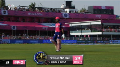 M04: RR vs LSG – Yashasvi Jaiswal Wicket