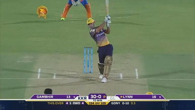 M3: GL vs KKR – Chris Lynn Six