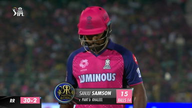 M09: RR vs DC – Sanju Samson Wicket