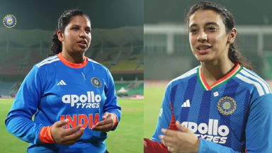 Gearing up for the 5th T20I, ft. Smriti Mandhana & Richa Ghosh