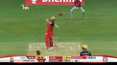 M06: KXIP vs RCB – Shivam Dube Six