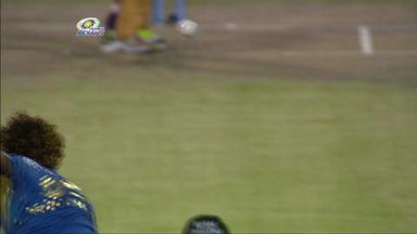 M1: MI vs KKR – Gautam Gambhir Wicket