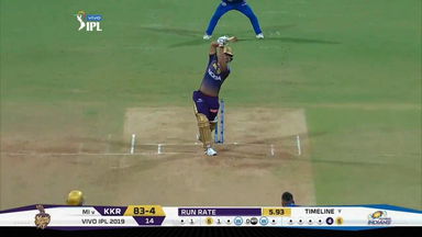 M56: MI vs KKR – Nitish Rana Six