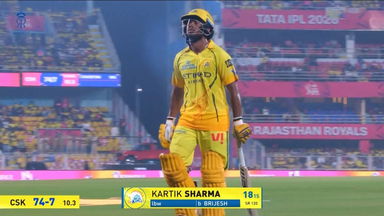 IPL 2026 M03: RR vs CSK - Kartik Sharma Wicket