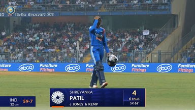 IND-W vs ENG-W 2023, 2ND T20I: Shreyanka Patil Wicket