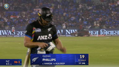 IND vs NZ 2026, 2nd T20I: Glenn Phillips Wicket