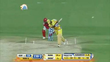 M24: CSK vs KXIP – MS Dhoni Six
