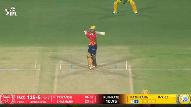 IPL 2025 M22: PBKS vs CSK - Priyansh Arya Six