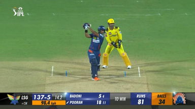 M06: CSK vs LSG – Nicholas Pooran Six