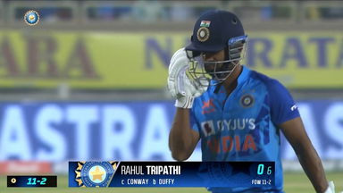 IND vs NZ 2023, 1ST T20I: Rahul Tripathi Wicket