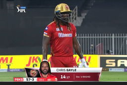 M37: SRH vs PBKS – Chris Gayle Wicket