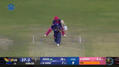 M04: RR vs LSG – K L Rahul Six