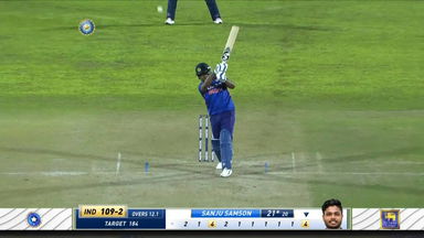 IND vs SL 2022, 2ND T20I: Sanju Samson Six