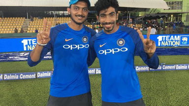 Jasprit Bumrah interviews Axar Patel