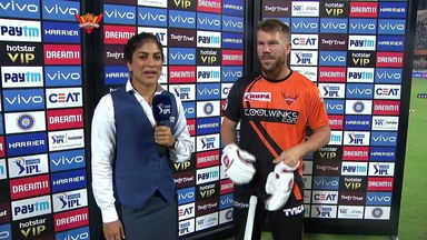 M48: SRH vs KXIP – David Warner Interview