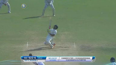 IND vs ENG 2016 - 5th Test day 4 : Karun Nair Six