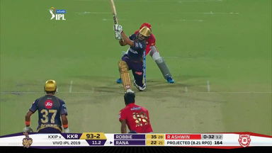 M06: KKR vs KXIP – Nitish Rana Six