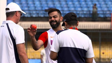Team India's first taste of pink ball