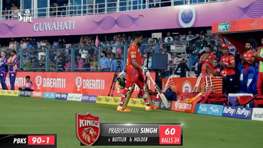 M08: RR vs PBKS – Simran Singh Wicket