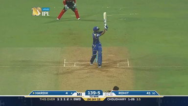 M38: MI vs RCB – Hardik Pandya Six