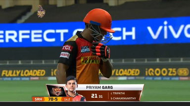 M49: KKR vs SRH – Priyam Garg Wicket