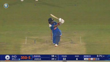 IND vs SA 2025, 2nd ODI: K L Rahul Six