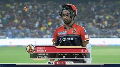 M27: KKR vs RCB – Stuart Binny Wicket