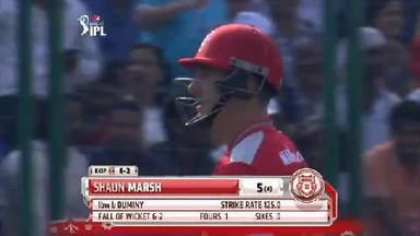 M31: DD vs KXIP – Shaun Marsh Wicket