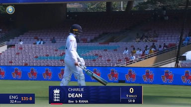 IND-W vs ENG-W 2023, 1st Test: Charlie Dean Wicket