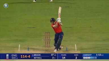 IND vs ENG 2025, 4th T20I: Harry Brook Six