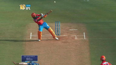 Cheeky Karthik sends one at the back of the wicket