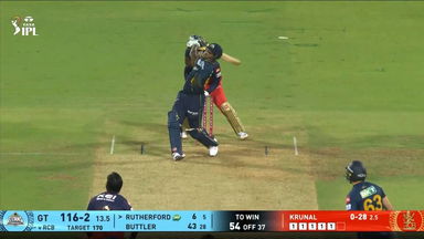 IPL 2025 M14: RCB vs GT - Sherfane Rutherford Six