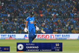 IND vs AUS 2023-24, 5TH T20I: Ruturaj Gaikwad Wicket
