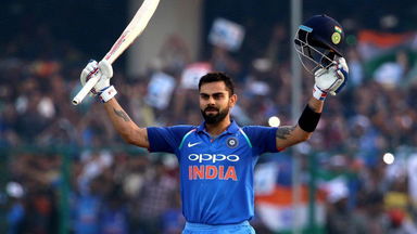 King Kohli's 32nd ODI ton - 113 (106)