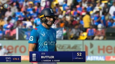 IND vs ENG 2025, 1st ODI: Jos Buttler Wicket