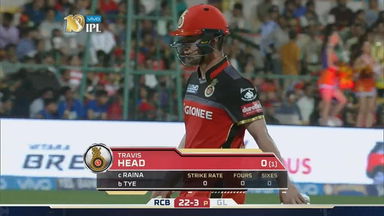 M31: RCB vs GL – Travis Head Wicket
