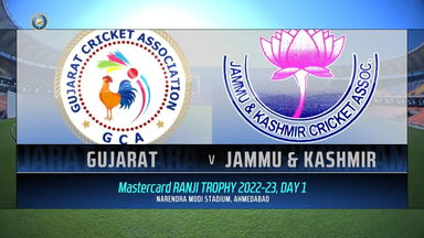 Ranji Trophy  2022/23, GUJARAT vs J & K Day 1: Match Highlights