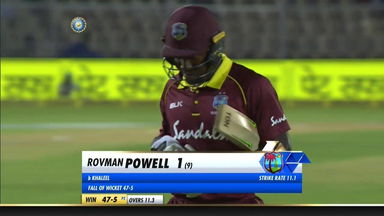 IND vs WI 2018, 4th ODI: Rovman Powell Wicket
