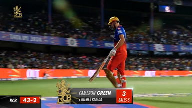 M06: RCB vs PBKS – Cameron Green Wicket