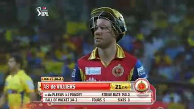 M37: CSK vs RCB – AB de Villiers Wicket